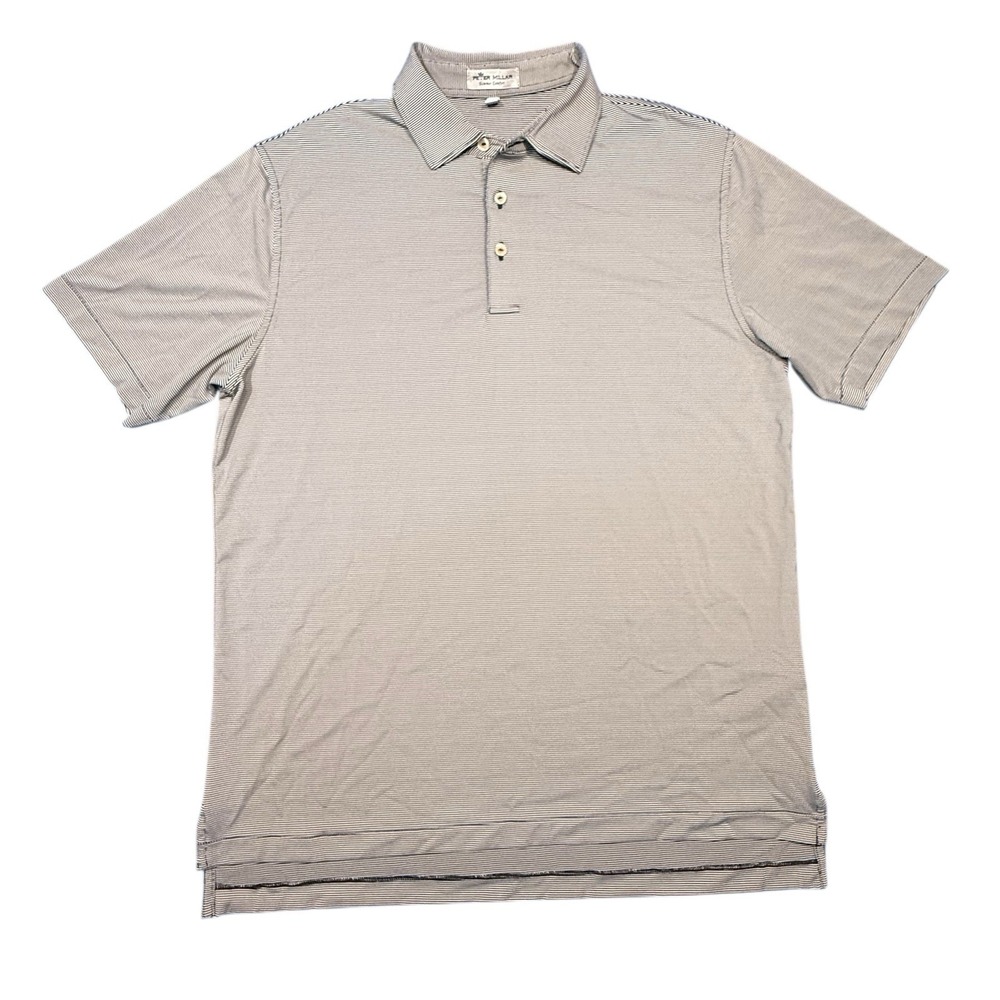 Peter Millar Light Gray Short Sleeve Polo